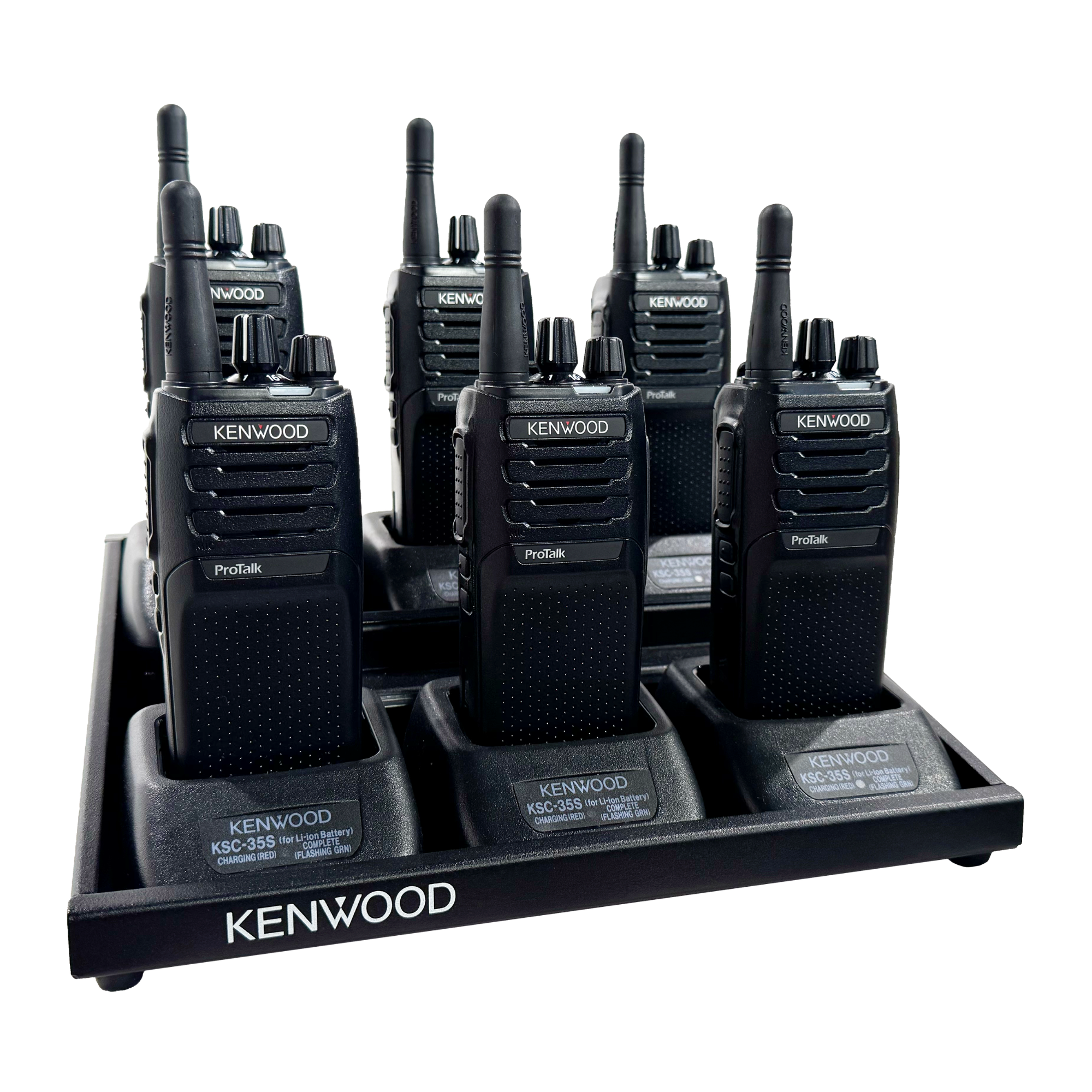 Kenwood Analog 2-Watt 64 Channel UHF Radio with Multi-Unit Charger Bundle from GME Supply